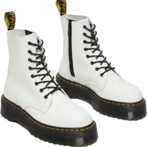 Dr. Martens Jadon White Platform Boots Chunky Combat Size 6 NEW
